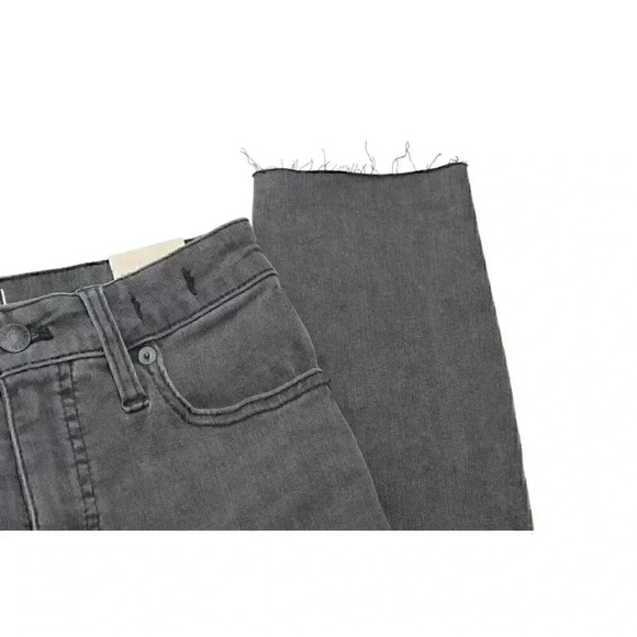 NWT Madewell Jeans Size 24 Curvy High Rise Skinny Gray Distressed Denim - Picture 7 of 16